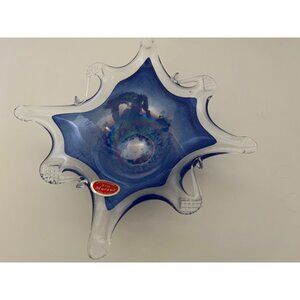 Murano Lavorazione Arte Glass Original Starfish Bowl Trinket Dish